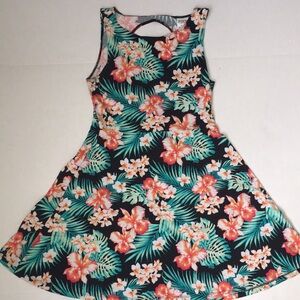 PINK by Victoria's Secret Floral Fit-and-Flare Skater Dress — Size M